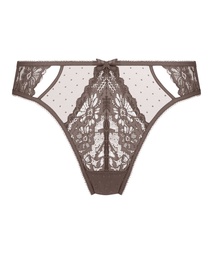 Slip brésilien Sylvie - Marron, Marron, coloris