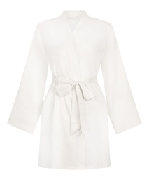 Kimono de Mariée en Satin - Blanc
