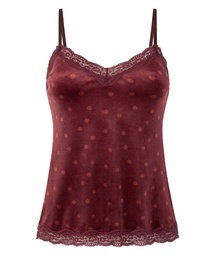 Camisole velours Dentelle - Violet, Violet, coloris