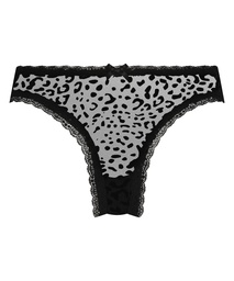 Slip brésilien V-shape Zena - Noir, Noir, coloris