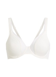 Soutien-gorge à armatures non-préformé en maille - Blanc, Blanc, coloris
