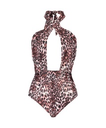 Leopard swimsuit - Brown, Marron, coloris
