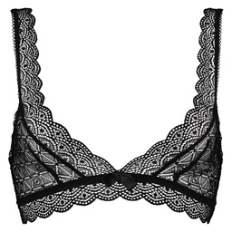 Bralette Geo lace - Black, Noir, coloris