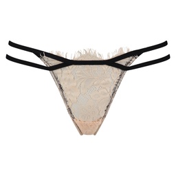 Thong Strappy Lace - Beige, Beige, coloris