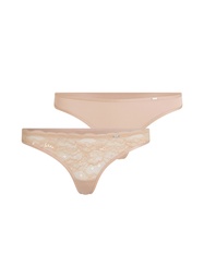 Lot de 2 strings Angie - Beige, Beige, coloris
