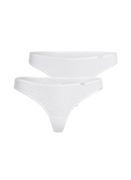 Lot de 2 strings Angie - Blanc, Blanc, coloris