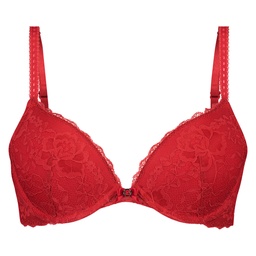 Soutien-gorge à armatures préformé push-up Maya - Rouge, Rouge, coloris