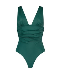 Luxe Shaping Swimsuit - Green, Vert, coloris
