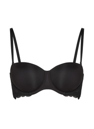 Soutien-gorge à armatures préformé sans bretelles Angie - Noir