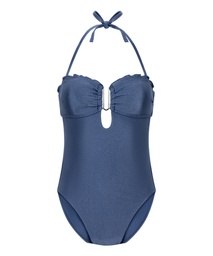 Maillot de bain bandeau en Sardinia - Bleu, Bleu, coloris
