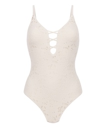 Maillot de bain en crochet - Blanc, Blanc, coloris