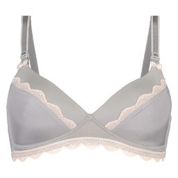 Juno Padded Nursing Bra - Gray, Gris, coloris