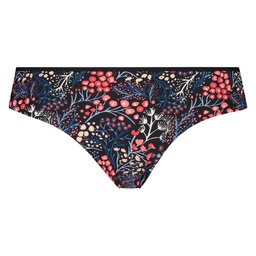 Lace Back Invisible Thong - Black, Noir, coloris