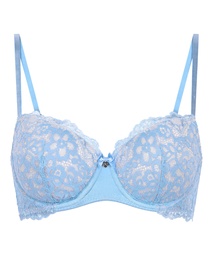 Marine Padded Underwired Bra - Blue, Bleu, coloris