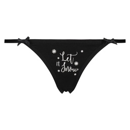 Lace Back Micro Cheekini - Black, Noir, coloris