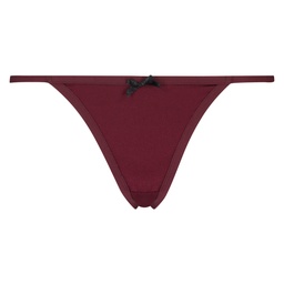 Lace Back Micro Cheekini - Red, Rouge, coloris