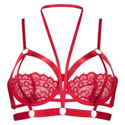 Jacky Non-Padded Underwired Bra - Red, Rouge, coloris
