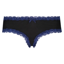 V-Shaped Microfibre Brazilian - Blue, Bleu, coloris