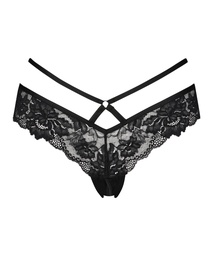 Slip brésilien ouvert Sosha - Noir, Noir, coloris