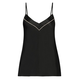 Satin Top Bow - Black, Noir, coloris