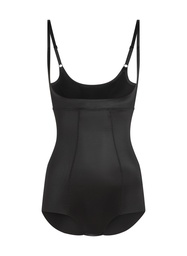 Body sculptant en dentelle scuba - Noir
