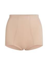 Culotte taille haute avec gaine sculptante en dentelle scuba - Beige, Beige, coloris