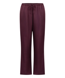 Pantalon à rayures en satin - Violet