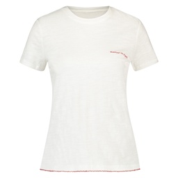Short-Sleeved Pyjama Top - White, Blanc, coloris