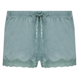 Short velours dentelle - Vert, Vert, coloris