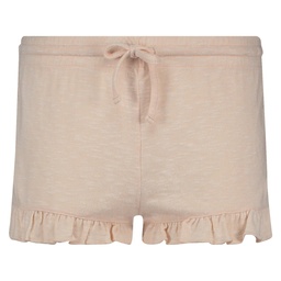 Ruffle Brushed Jersey Shorts - Pink, Rose, coloris