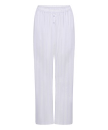 Pantalon en coton tissé à rayures - Violet, Violet, coloris