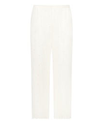 Pantalon en pointelle - Blanc