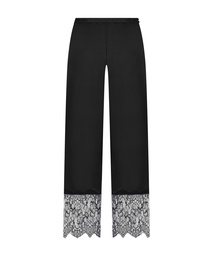 Pantalon large en dentelle Sophia - Noir, Noir, coloris