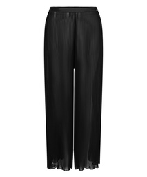 Pantalon Plisse - Noir, Noir, coloris