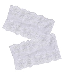 Bandes de cuisses anti-frottements en dentelle - Blanc, Blanc, coloris