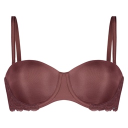 Angie Padded Strapless Underwired Bra - Brown, Marron, coloris