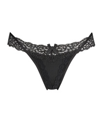 Willow Low RiseThong - Black, Noir, coloris