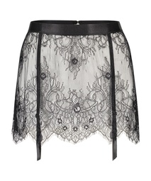 Lace Skirt - Black, Noir, coloris