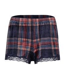 Velours shorts - Blue, Bleu, coloris