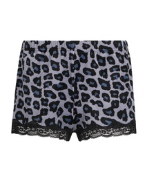 Velvet lace shorts - Gray, Gris, coloris