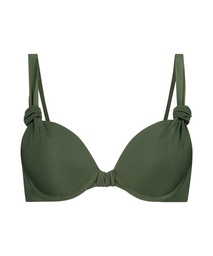 Luxe padded push-up bikini top Cup A - E - Green, Vert, coloris