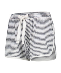 Brushed Stripe Short Pyjama Pants - Gray, Gris, coloris