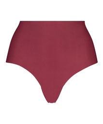 Slip brésilien taille haute Invisible - Rouge, Rouge, coloris