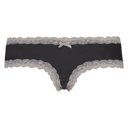 V-Shaped Microfibre Brazilian - Gray, Gris, coloris
