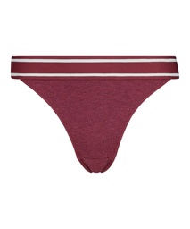 Casey Cotton Thong - Red, Rouge, coloris