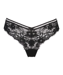 Gianni extra low rise thong - Black, Noir, coloris