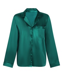 Pyjamaset Satin - Green, Vert, coloris