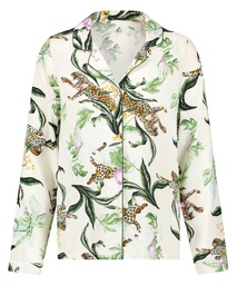 Twill Long-sleeved Pyjama Top - Pink, Rose, coloris
