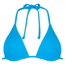 Reversible Triangle Bikini Top - Blue, Bleu, coloris