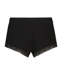 Shorts rib lace Mia - Black, Noir, coloris